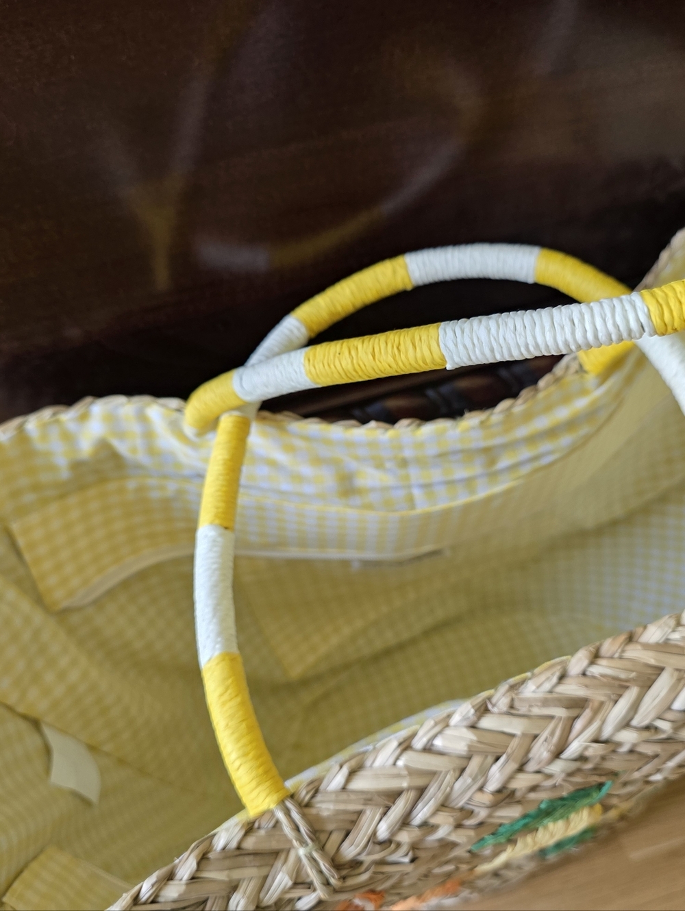 Shiraleah Citrina Straw Tote with Summer Fruit-NWT - Picture 7 of 8